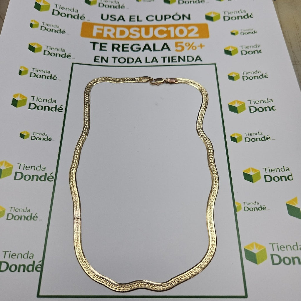 GARGANTILLA ORO 10 K 10.7 GRMS (SEMINUEVO)