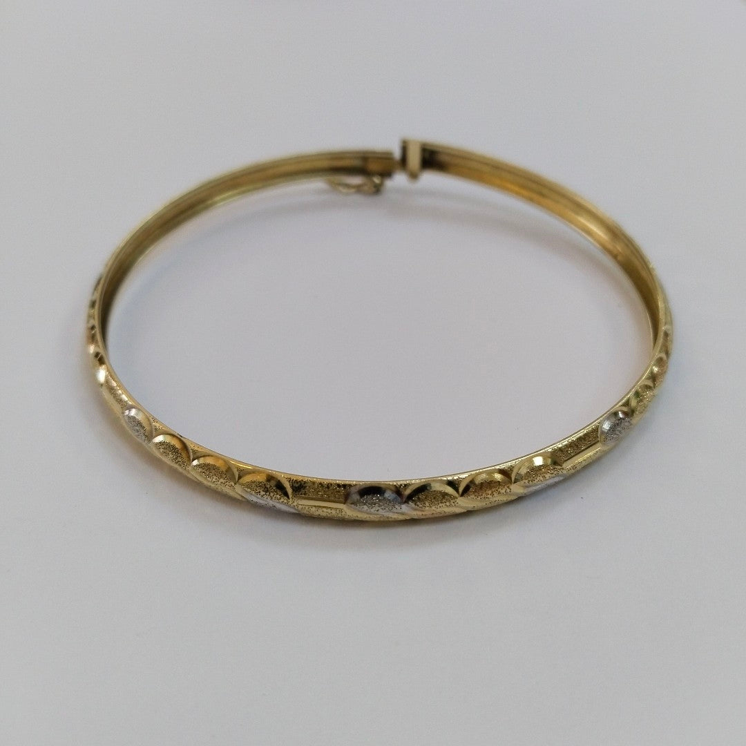 PULSERA RIGIDA ORO 10 K 6.8 GRMS (SEMINUEVO)