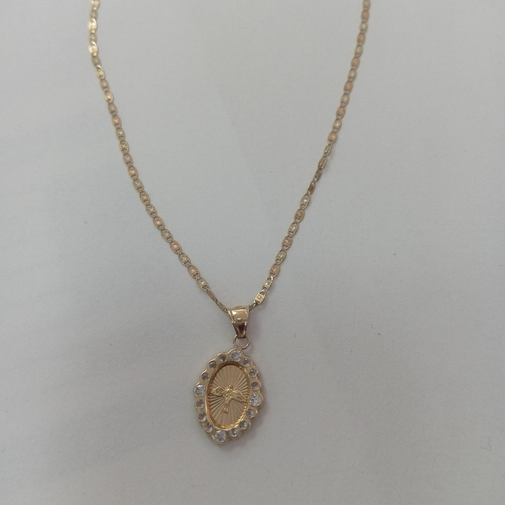 CADENA,MEDALLA RELIGIOSA ORO 10 K 2,00 GRMS (SEMINUEVO)