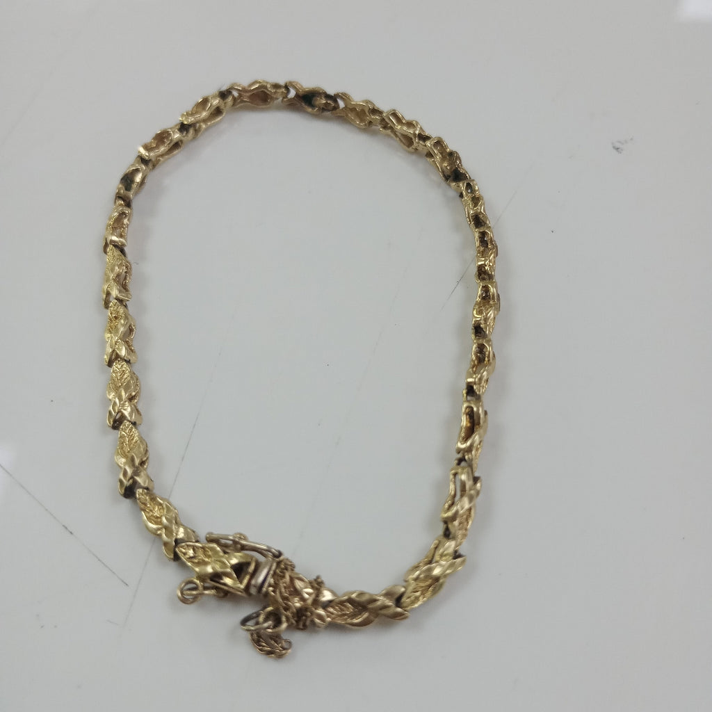 CADENA, PULSERA ORO 14 K 8 GRMS (SEMINUEVO)
