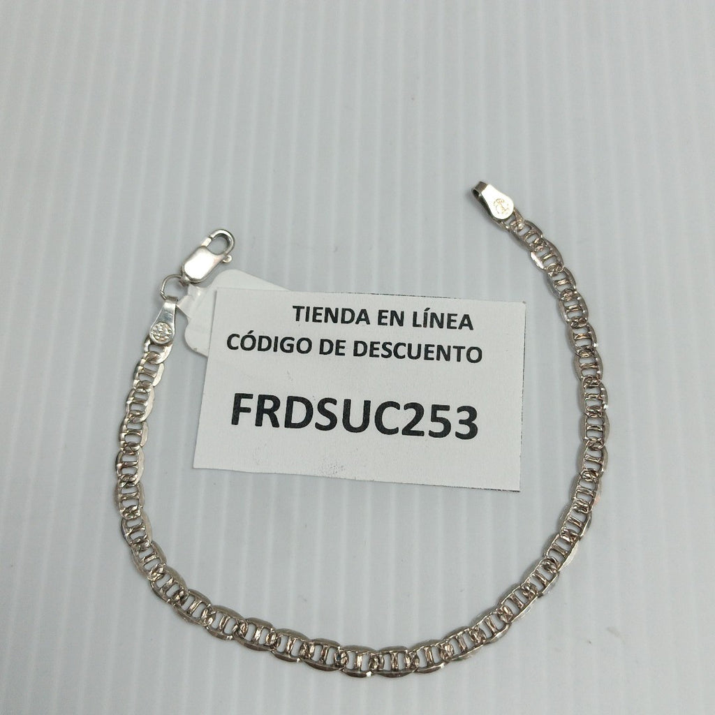 PULSERA TEJIDO MARINERO PLATA .925 4.2G (NUEVO)