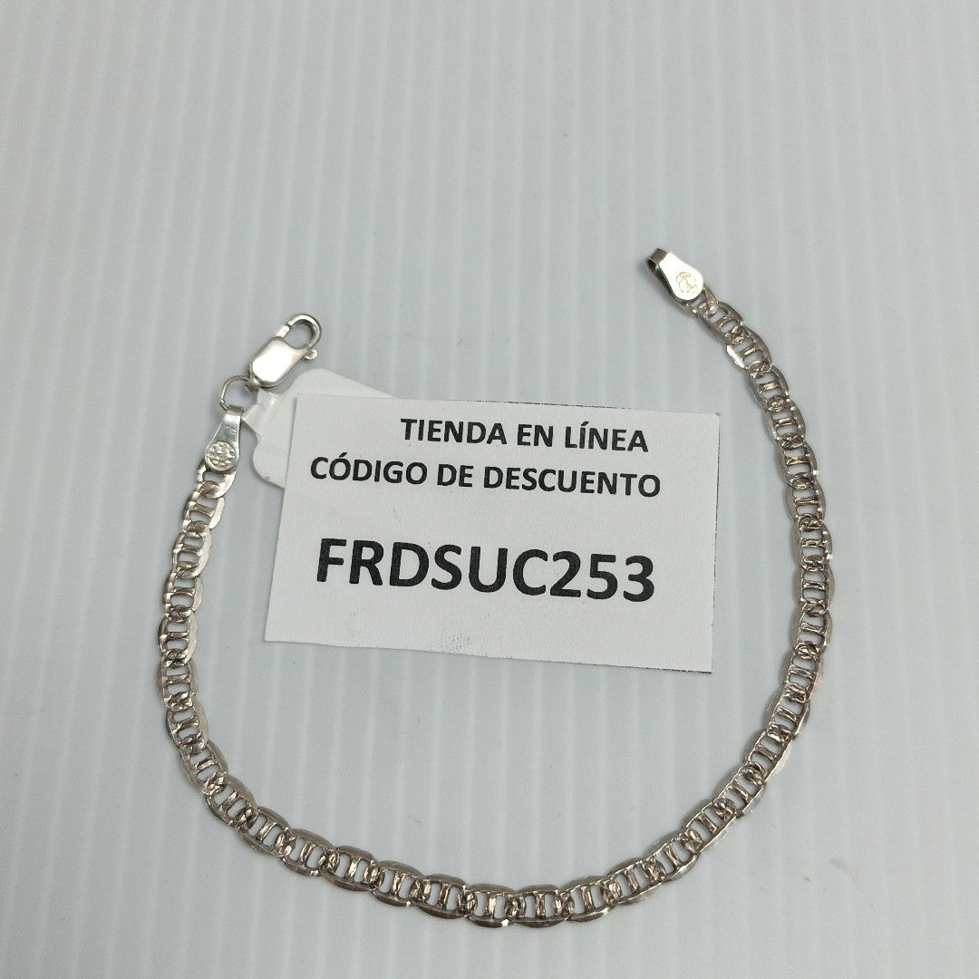 PULSERA TEJIDO MARINERO PLATA .925 4.2G (NUEVO)