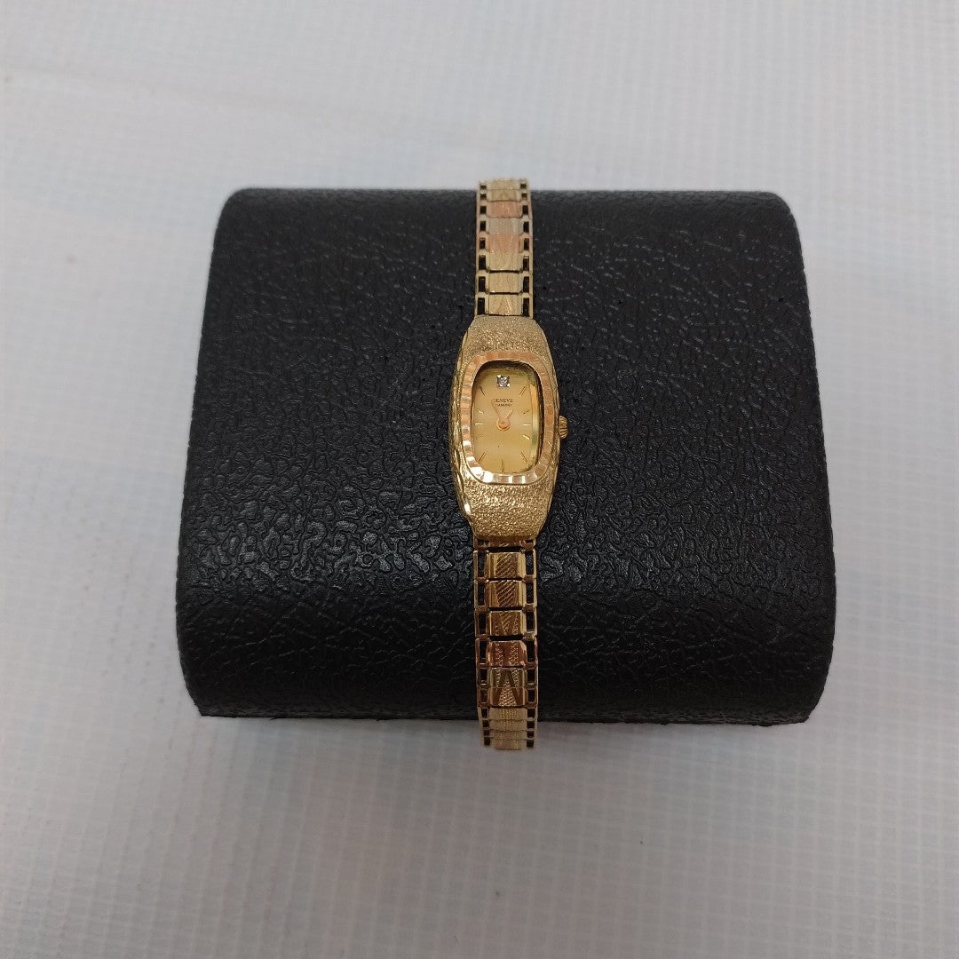 RELOJ CAJA ACERO PULSO ORO ORO 10 K 14.7 GRMS (SEMINUEVO)