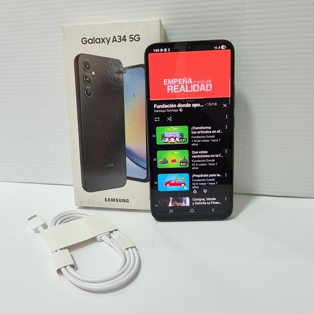CELULAR SAMSUNG GALAXY A34 5G SM-A346M/N 128 GB 6 GB RAM (SEMINUEVO)