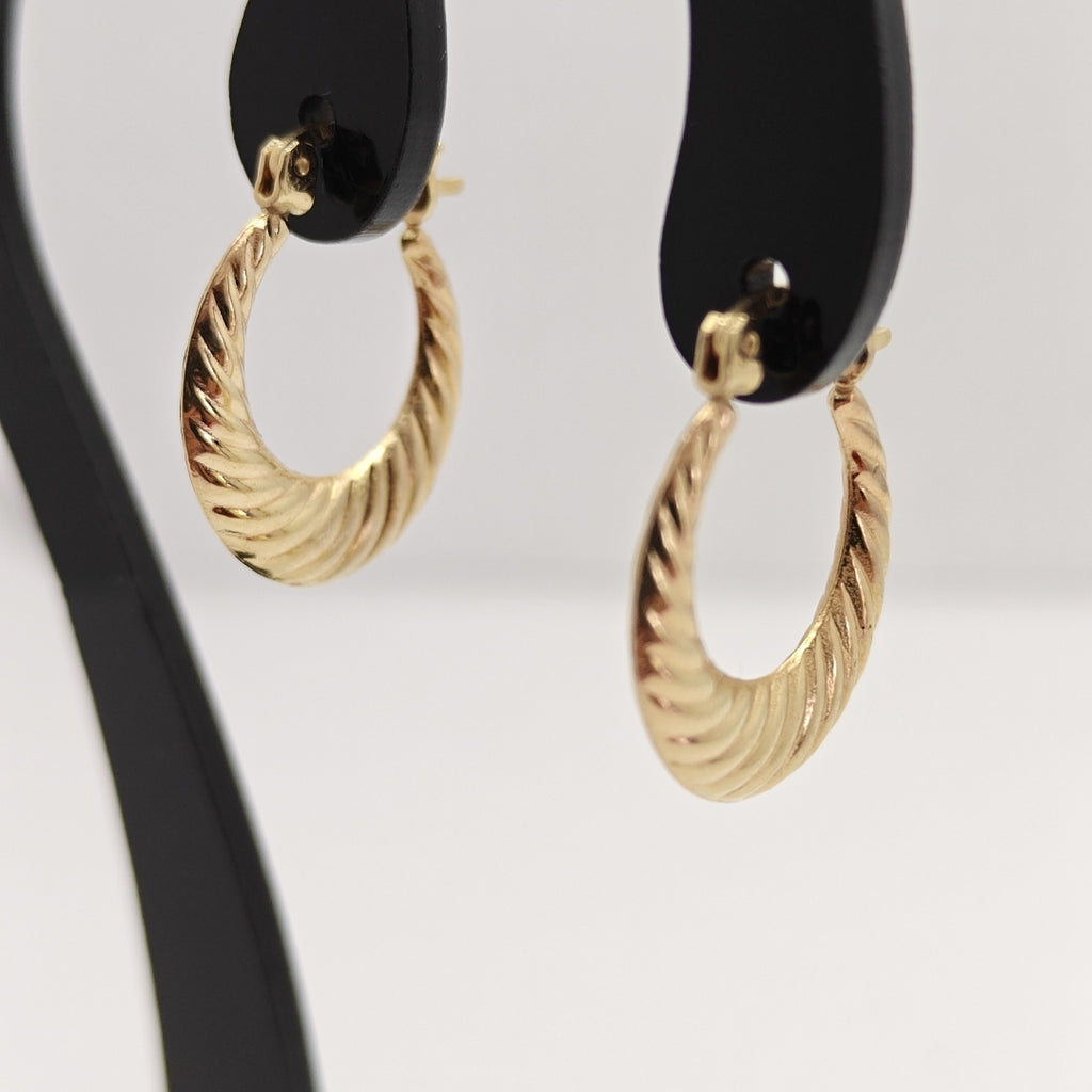 ARRACADAS PAR ORO 10 K 1.7 GRMS (SEMINUEVO)