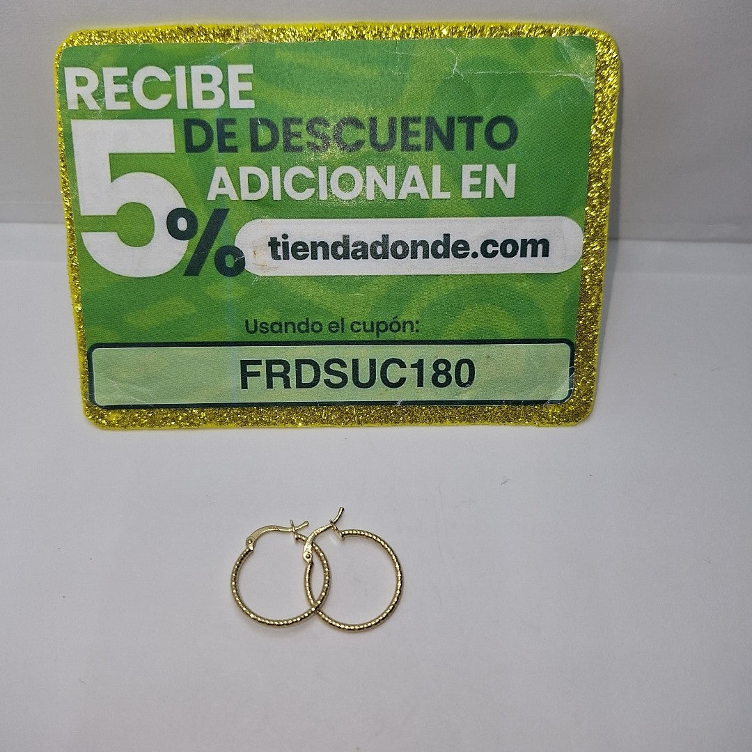 ARRACADAS PAR ORO 14 K 1,50 GRMS (SEMINUEVO)