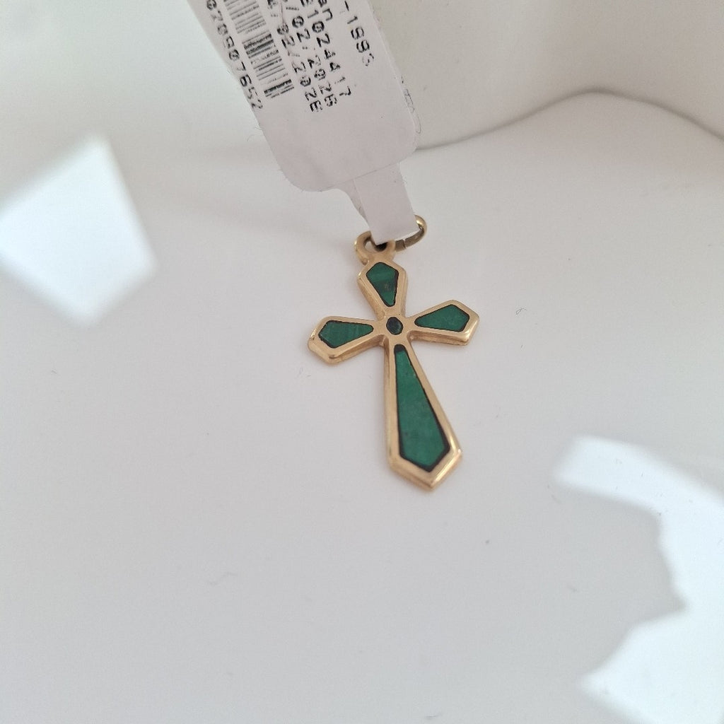 CRUZ, DIJE ORO 14 K 2.4 GRMS (SEMINUEVO)