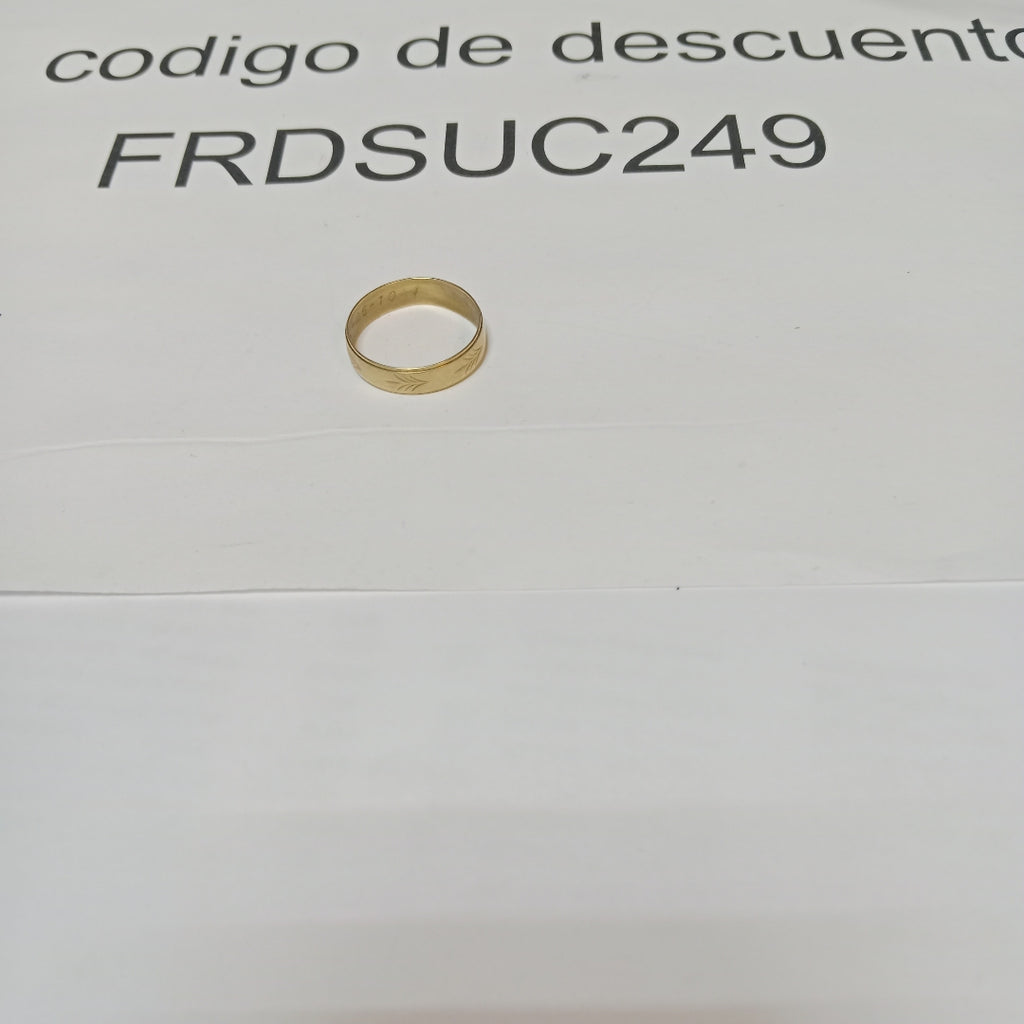ARGOLLA ORO 10 K 2.1 GRMS (SEMINUEVO)