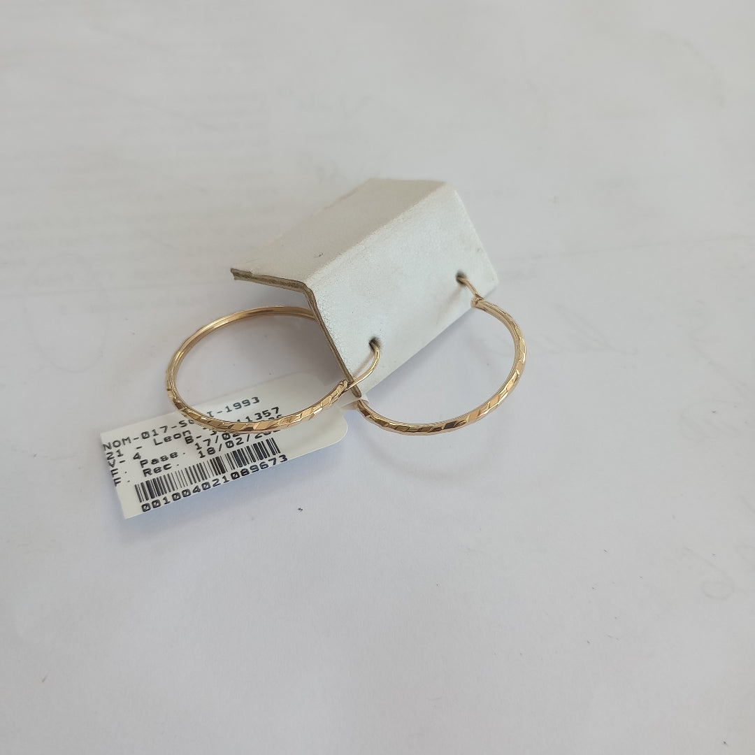 ARRACADAS PAR ORO 14 K 1,90 GRMS (SEMINUEVO)