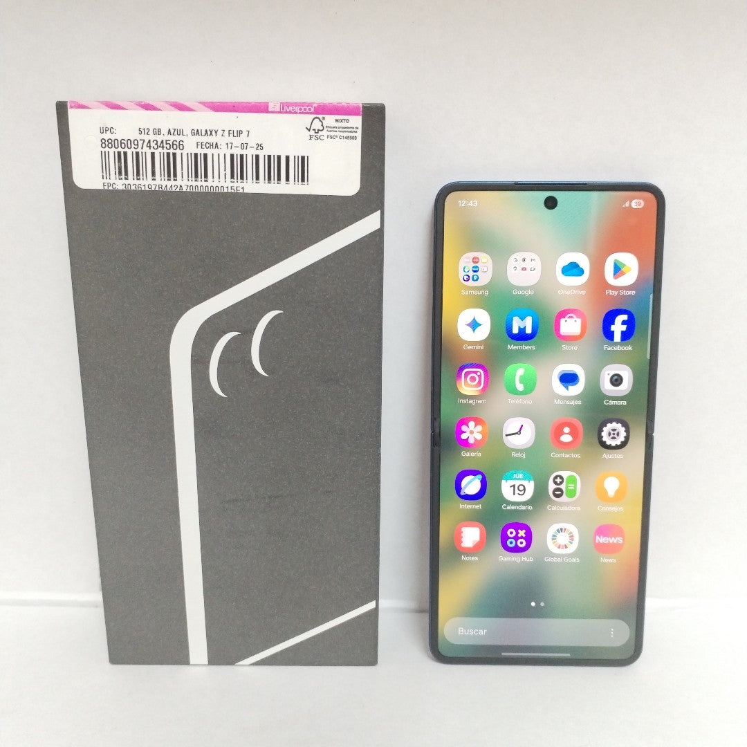 CELULAR SAMSUNG GALAXY Z FLIP 7 SM-F766B (2025) 512 GB 12 GB RAM (SEMINUEVO)