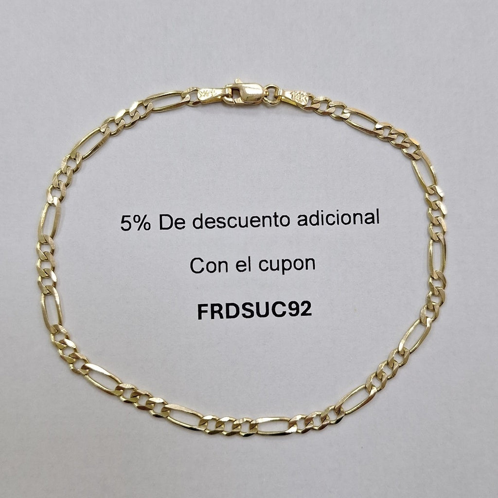 PULSERA TEJIDO 3X1 3.3G 21 CM (NUEVO)