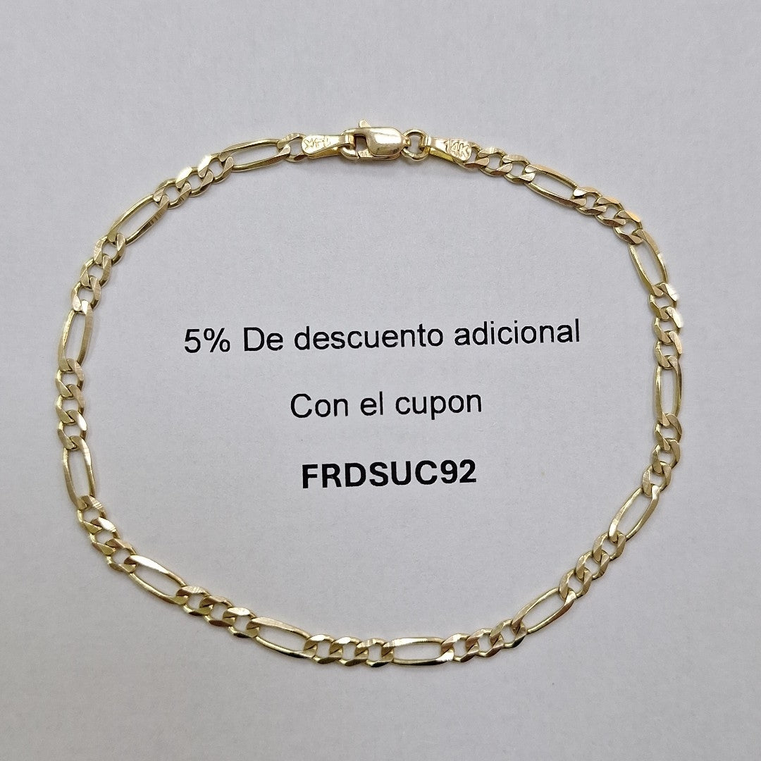 PULSERA TEJIDO 3X1 3.3G 21 CM (NUEVO)