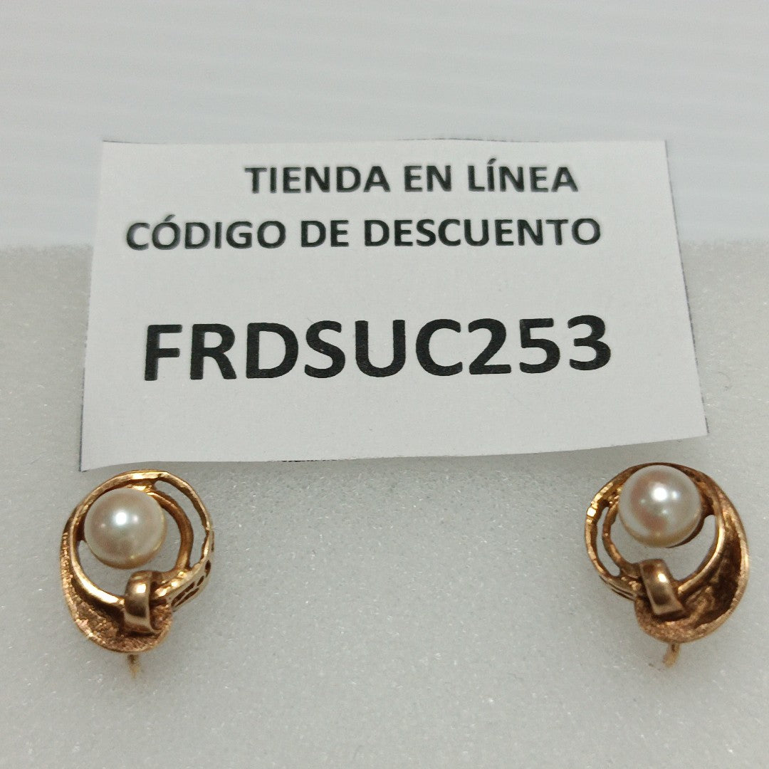 ARETES PAR ORO 8 K 5.5 GRMS (SEMINUEVO)