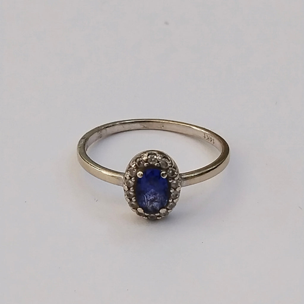 ANILLITO ORO BLANCO 14 K 1.8 GRMS (SEMINUEVO)