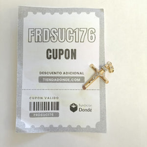 CRUCIFIJO ORO, ORO COMBINADO 10 K 1.2 GRMS (SEMINUEVO)
