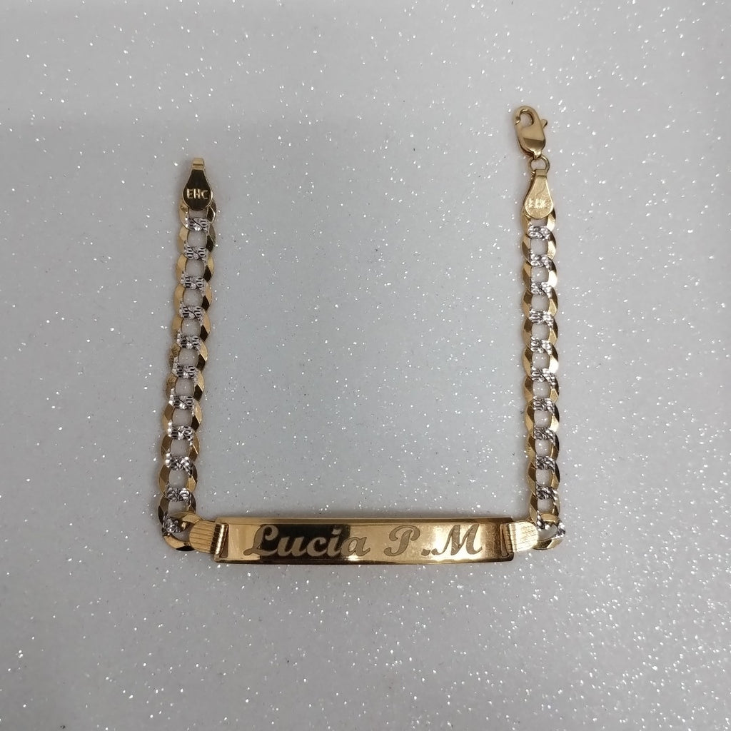 K1 6,90 GRMS 14 K ESPECIFICACIONES COMPLEMENTARIAS ESCLAVA TJDO ESLABONES RODIA (SEMINUEVO)