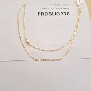 CADENA TEJIDO MARINERO 3.61GR 55 CM (NUEVO)