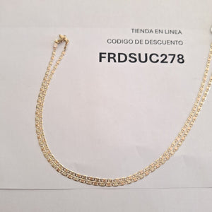 CADENA TEJIDO MARINERO 3.61GR 55 CM (NUEVO)