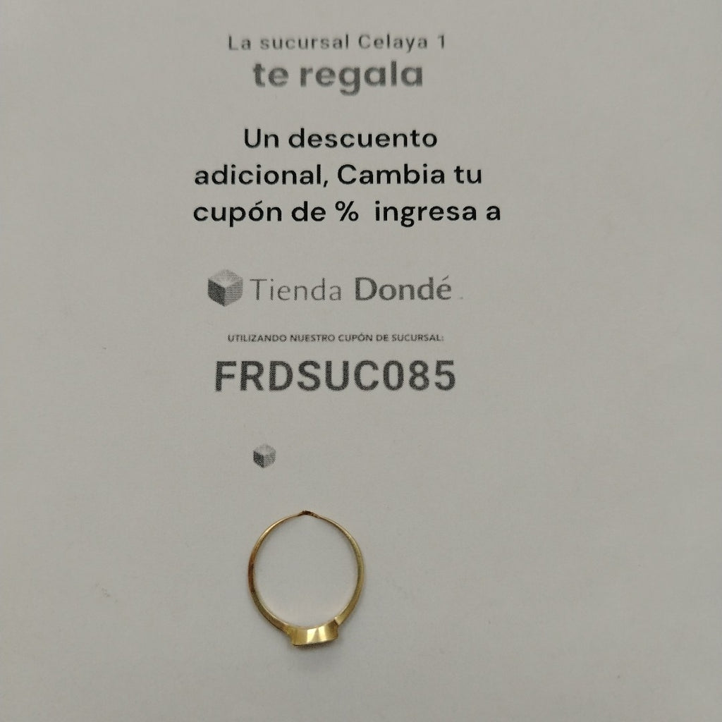 ANILLITO ORO 14 K 1.2 GRMS (SEMINUEVO)