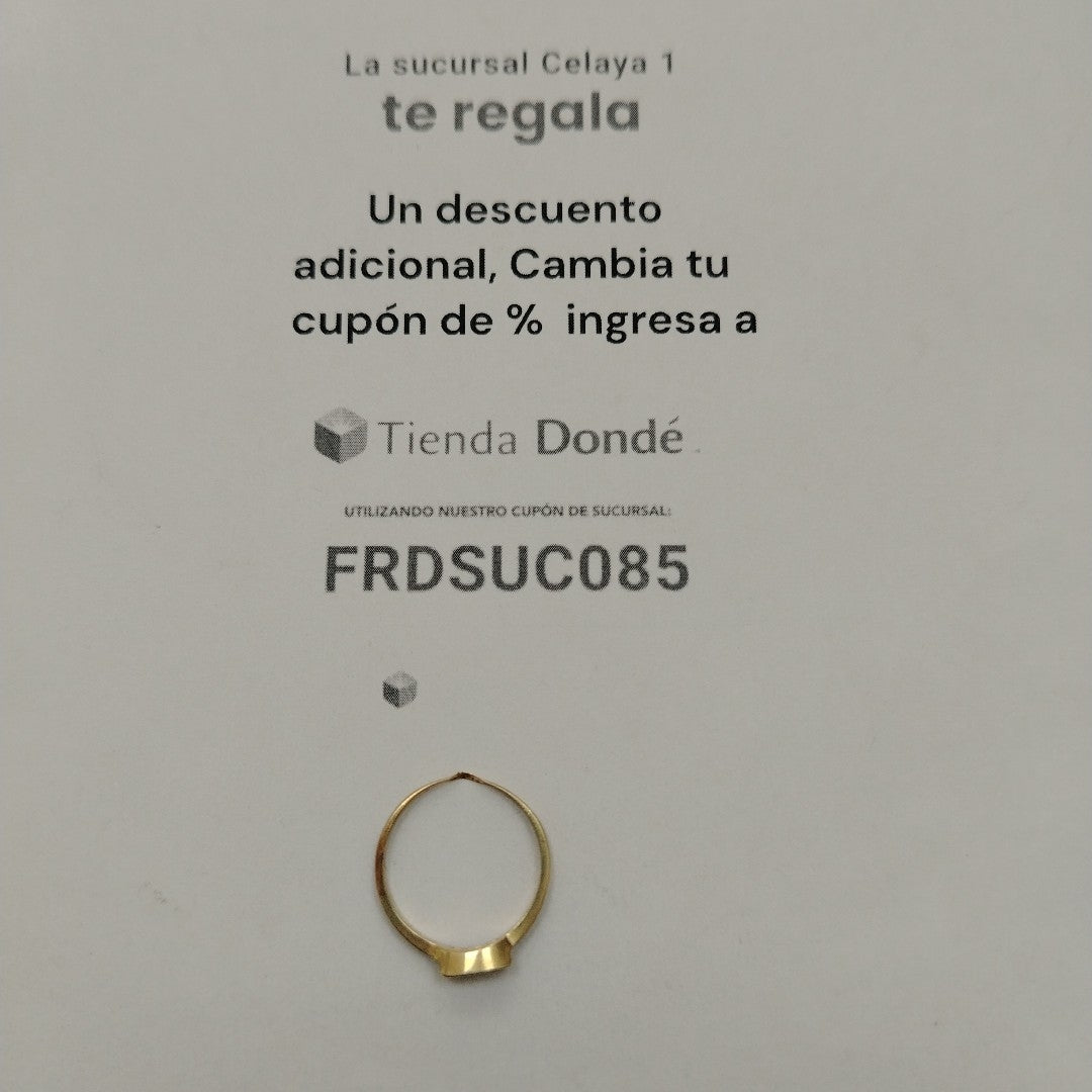 ANILLITO ORO 14 K 1.2 GRMS (SEMINUEVO)
