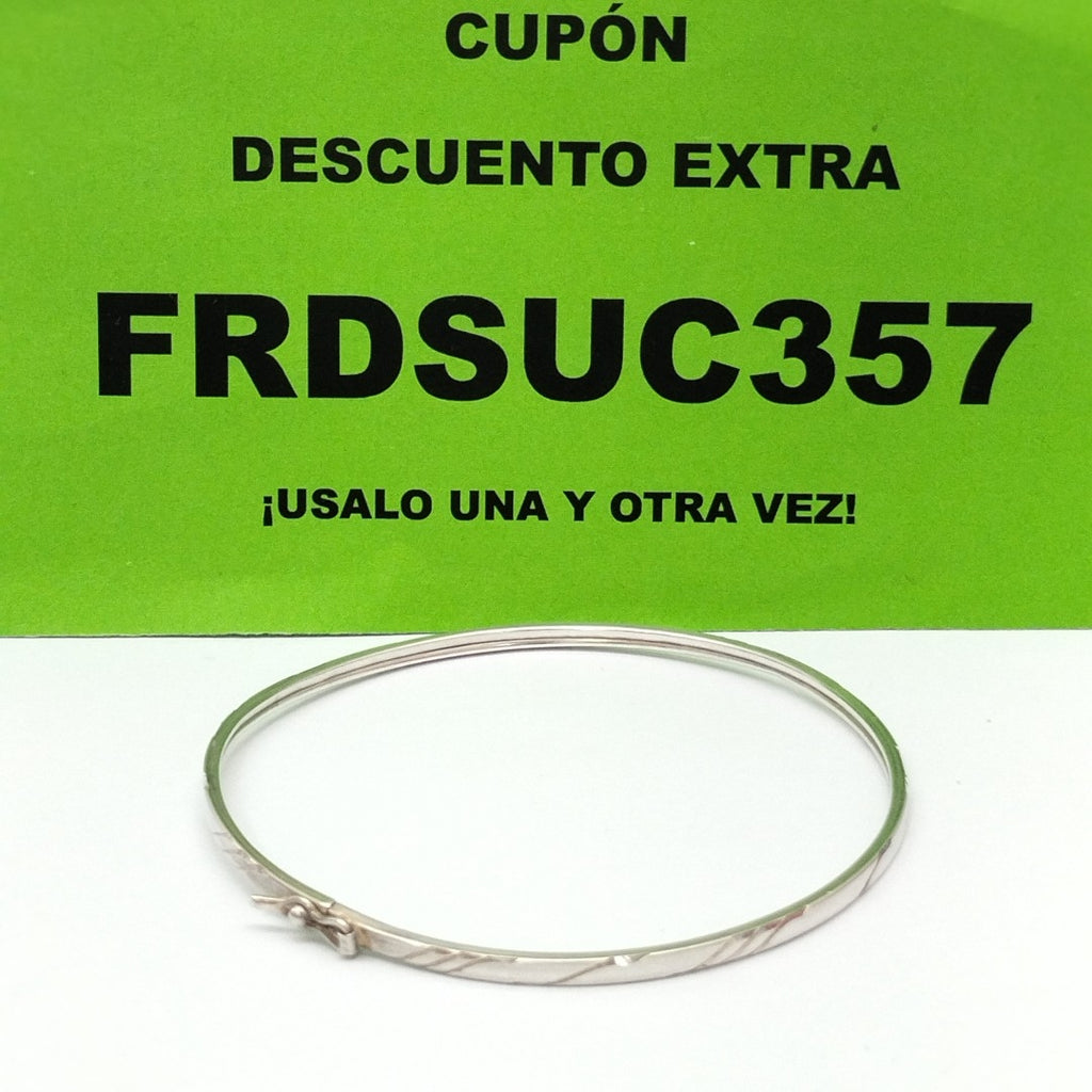 PULSERA RIGIDA PLATA 4,60 GRMS (SEMINUEVO)