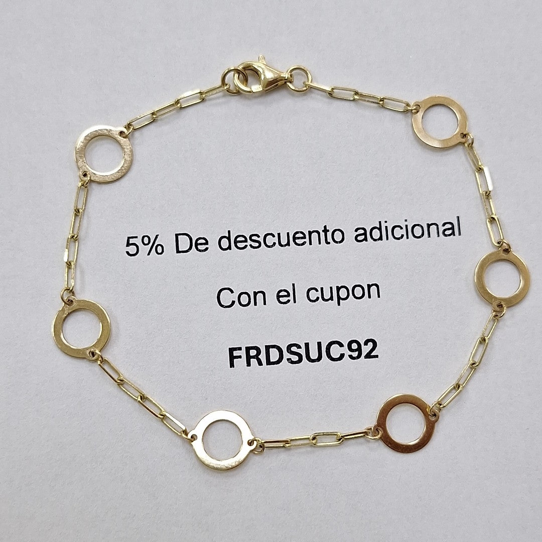 PULSERA ORO 14 K 1.9 GRMS (SEMINUEVO)