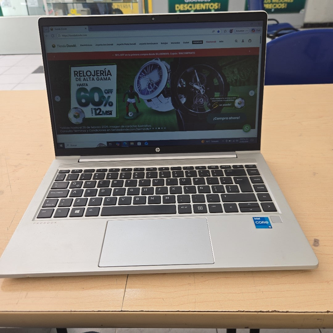 LAPTOP HP PROBOOK 440 G8 (2022) 512 GB SSD 16 GB RAM (SEMINUEVO)