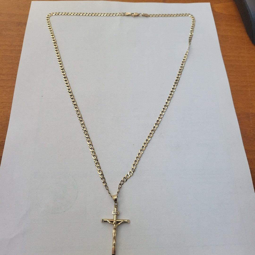 CADENA, CRUZ ORO 10 K 10.7 GRMS (SEMINUEVO)