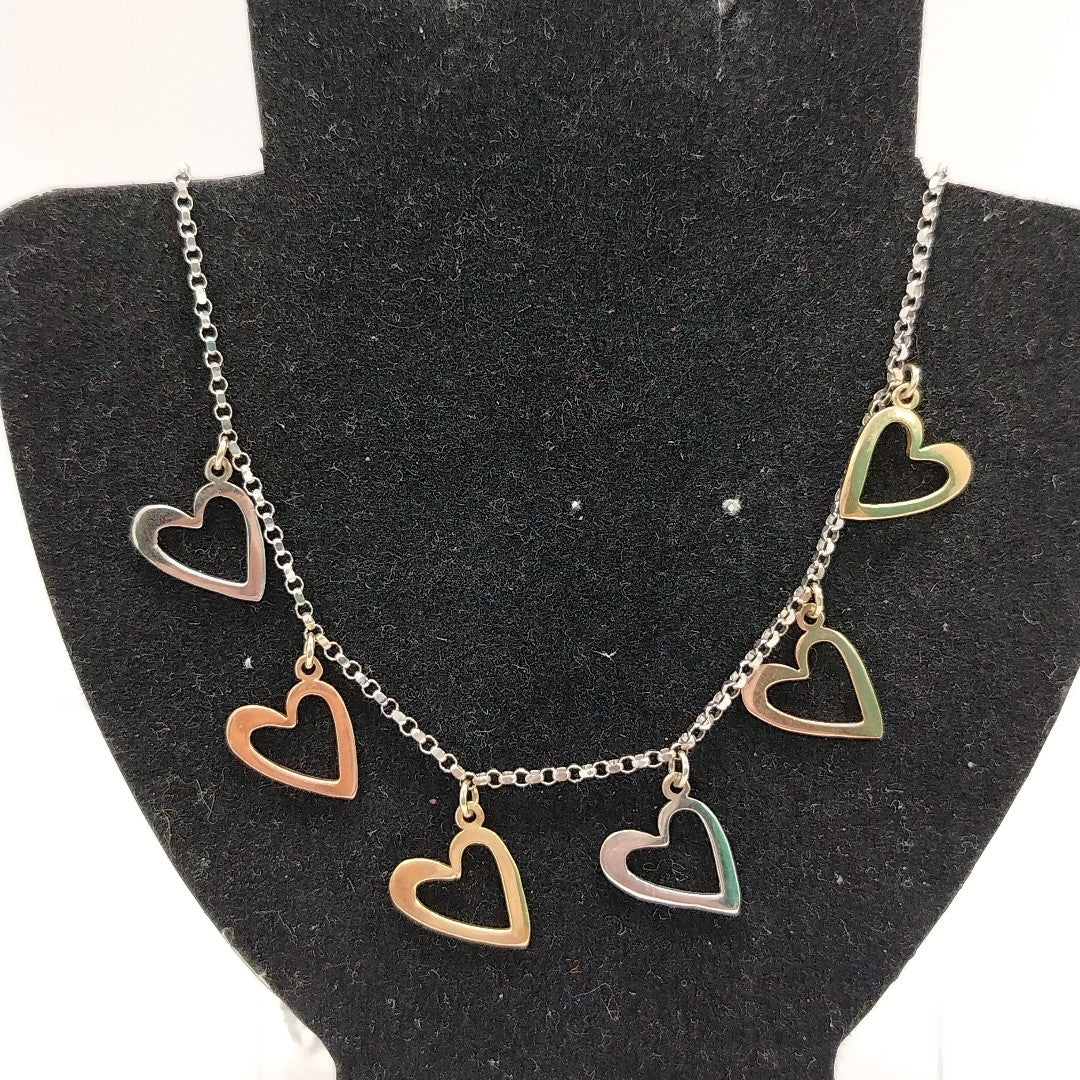 GARGANTILLA ORO, ORO BLANCO, ORO COMBINADO 14 K 5.4 GRMS (SEMINUEVO)