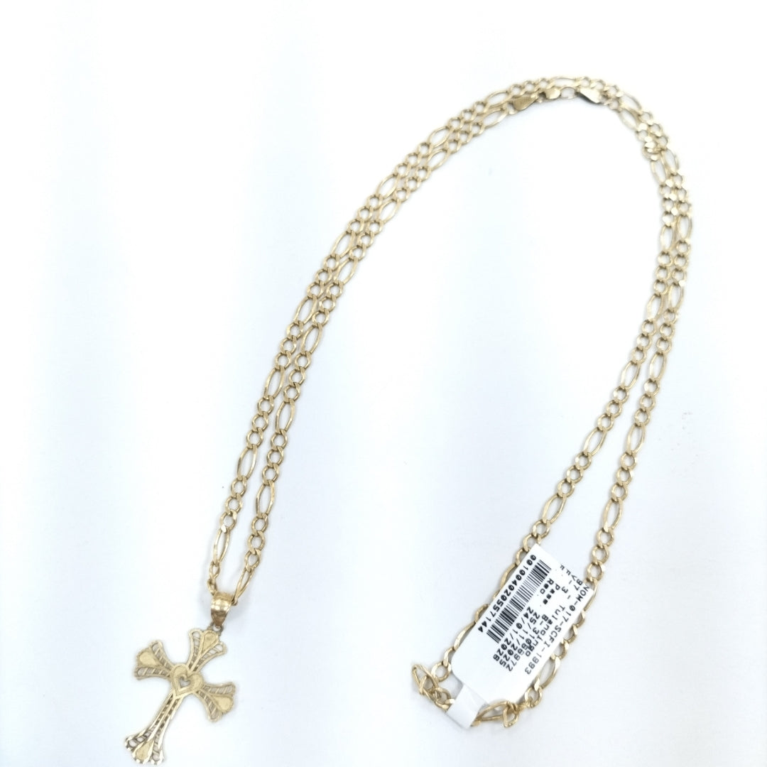 CADENA, CRUZ ORO 14 K 11.2 GRMS (SEMINUEVO)