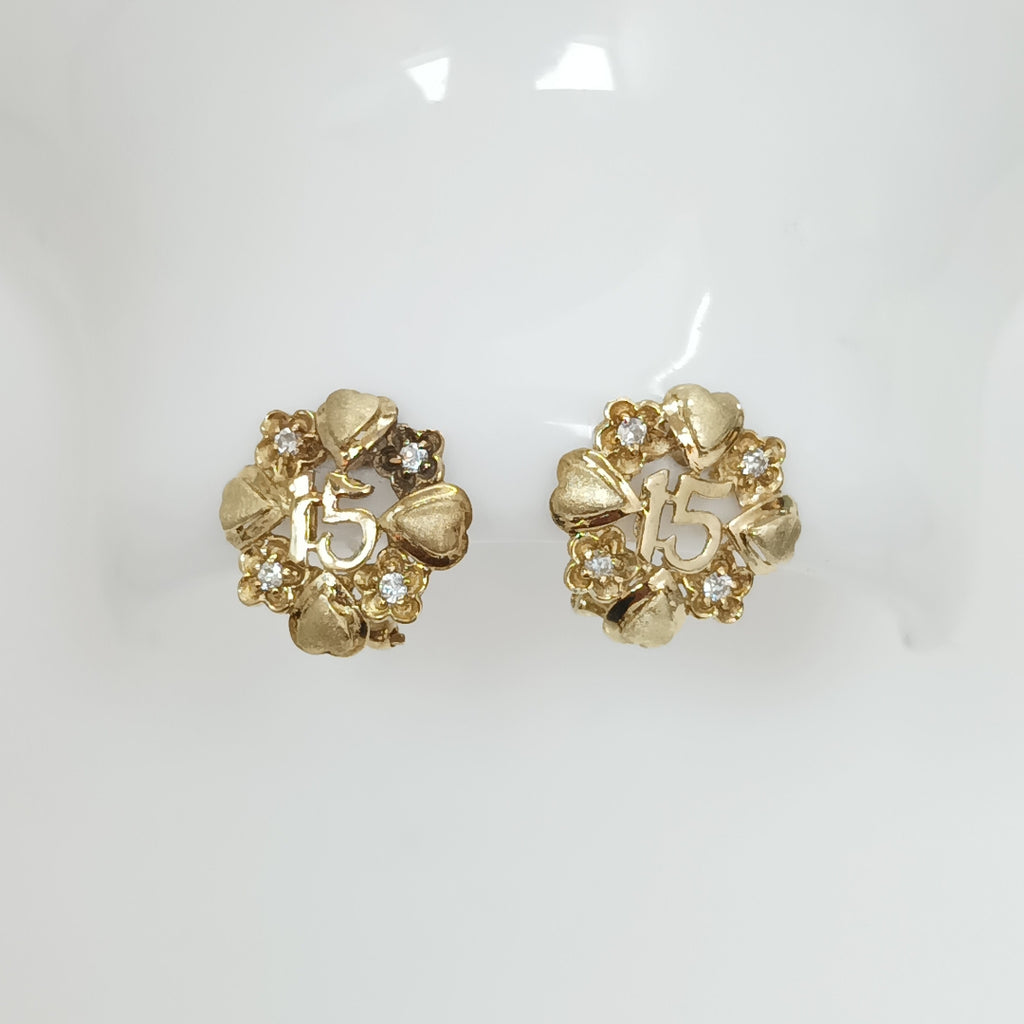 ARETES PAR ORO 10 K 3.4 GRMS (SEMINUEVO)