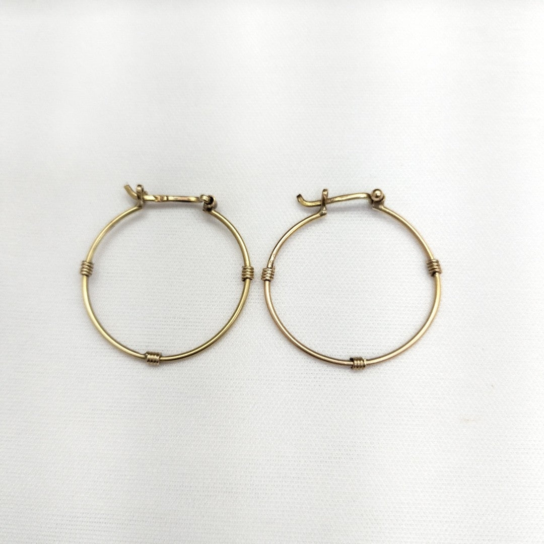 ARRACADAS PAR ORO 14 K 2,90 GRMS (SEMINUEVO)