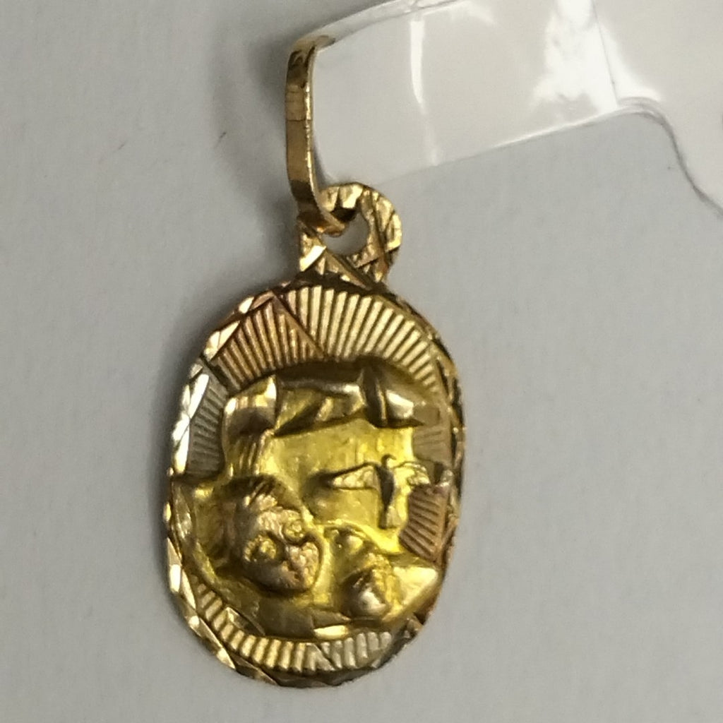 K1 0,80 GRMS 8 K ESPECIFICACIONES COMPLEMENTARIAS DIJE MOTIVO RELIGIOSO (SEMINUEVO)