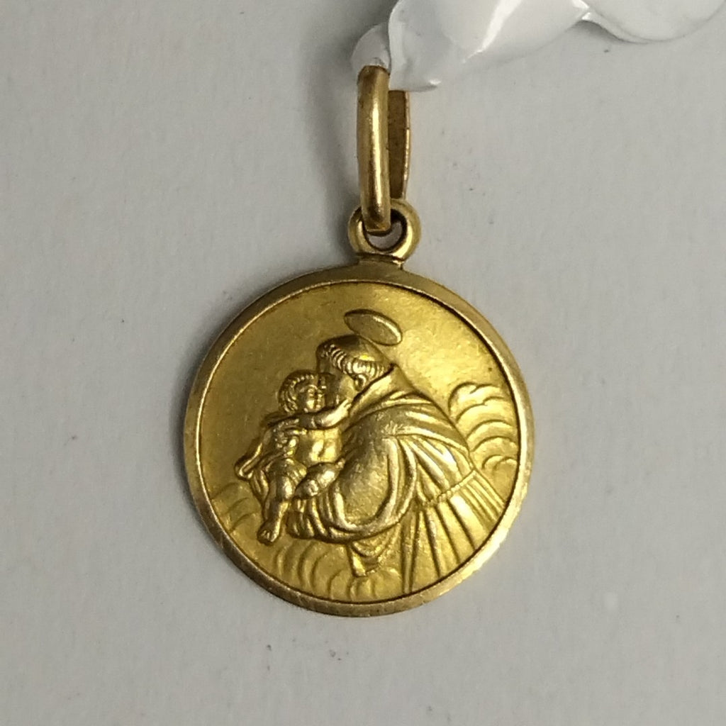 K1 1,50 GRMS 18 K ESPECIFICACIONES COMPLEMENTARIAS MEDALLA RELIGIOSA VENDIBLE (SEMINUEVO)