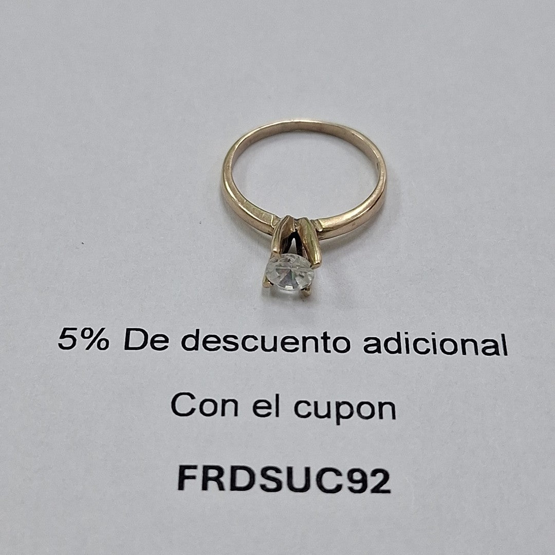 K1 1,90 GRMS 8 K ESPECIFICACIONES COMPLEMENTARIAS SOLITARIO C/CIRCONIA (SEMINUEVO)