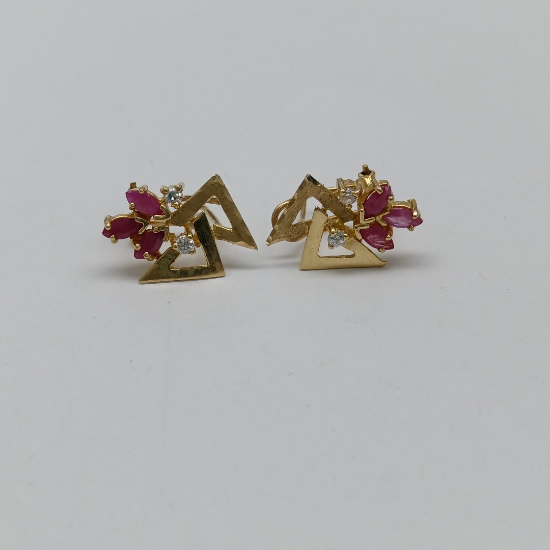 ARETES PAR ORO 14 K 4.2 GRMS (SEMINUEVO)