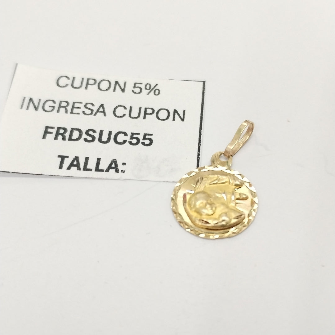 MEDALLA RELIGIOSA ORO 10 K 0,80 GRMS (SEMINUEVO)