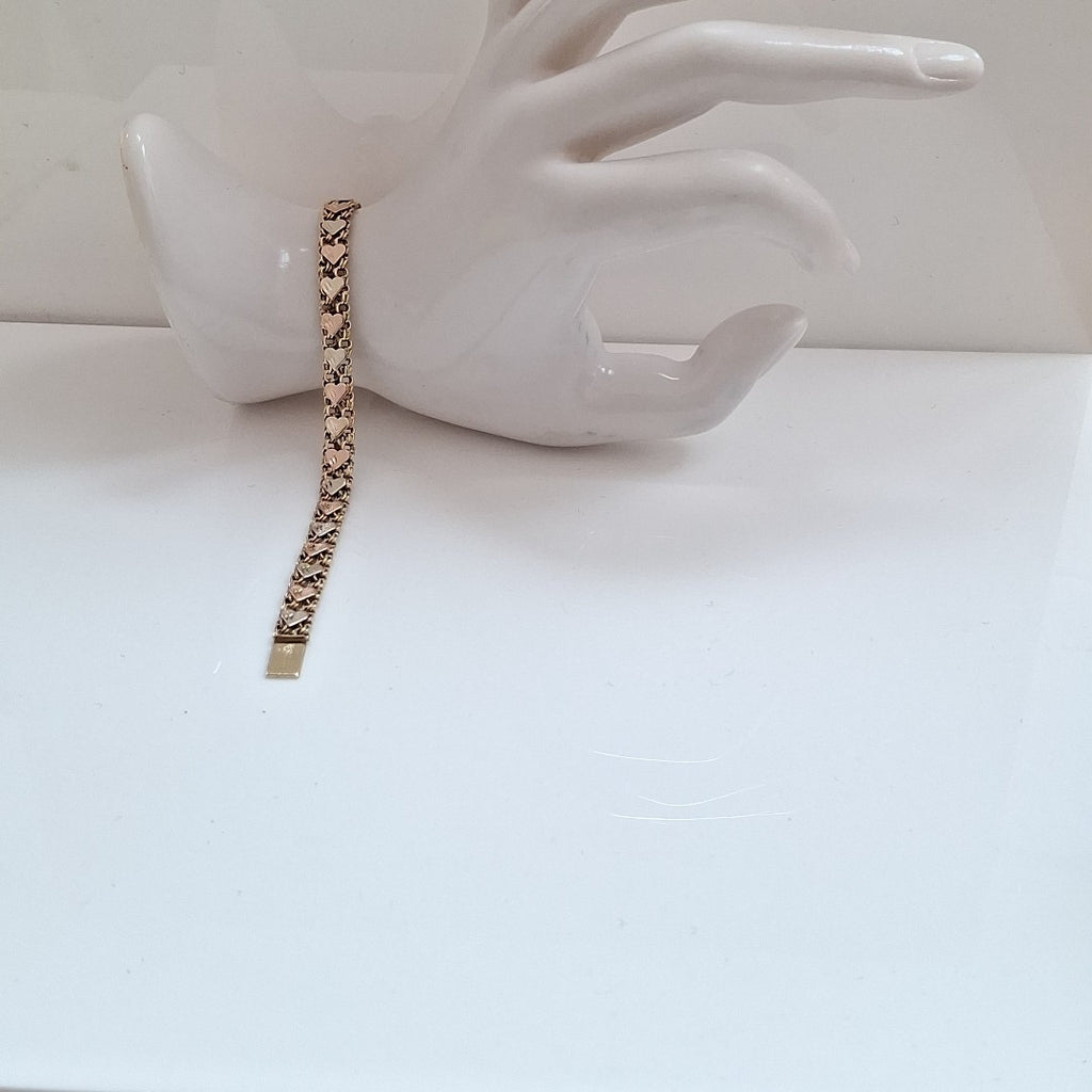 PULSERA ORO COMBINADO 10 K 11 GRMS (SEMINUEVO)