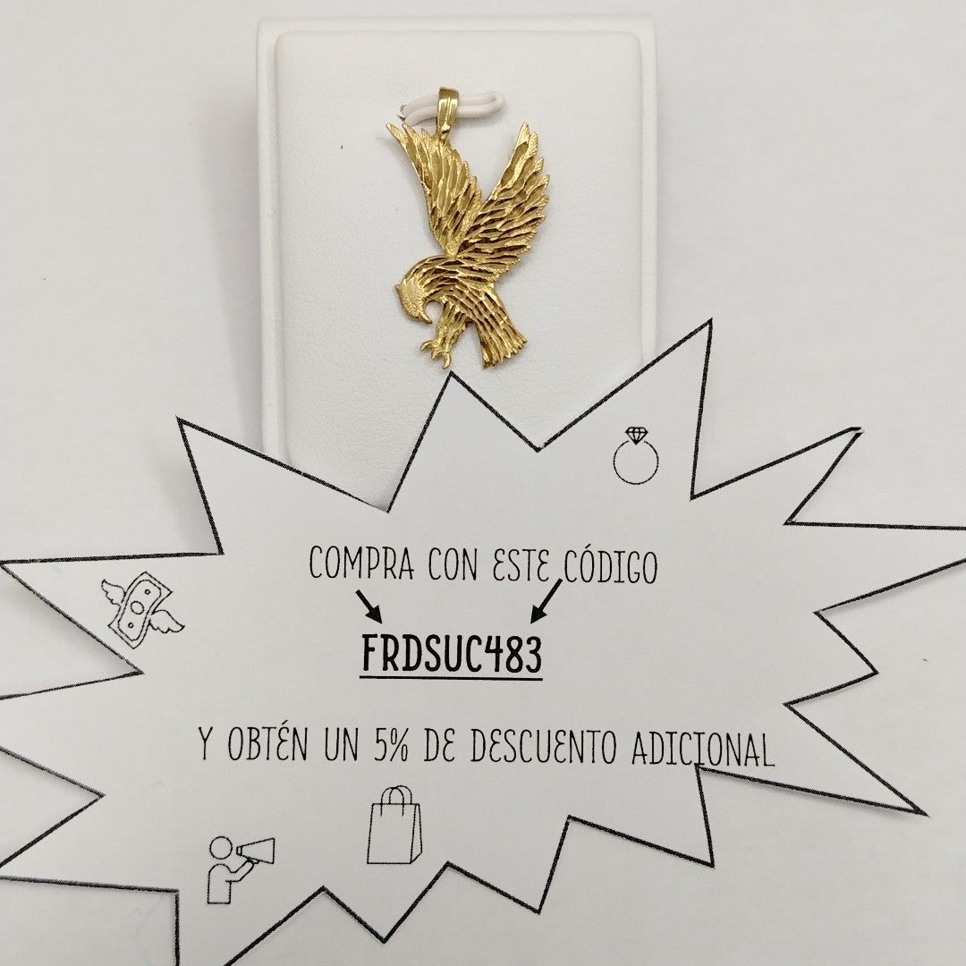 K1 2,90 GRMS 14 K ESPECIFICACIONES COMPLEMENTARIAS DIJE MTV AGUILA (SEMINUEVO)