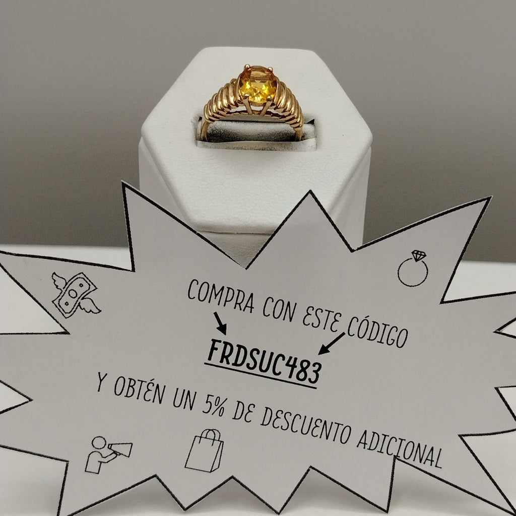 K1 3,20 GRMS 10 K ESPECIFICACIONES COMPLEMENTARIAS ANILLITO PIEDRA COLOR (SEMINUEVO)