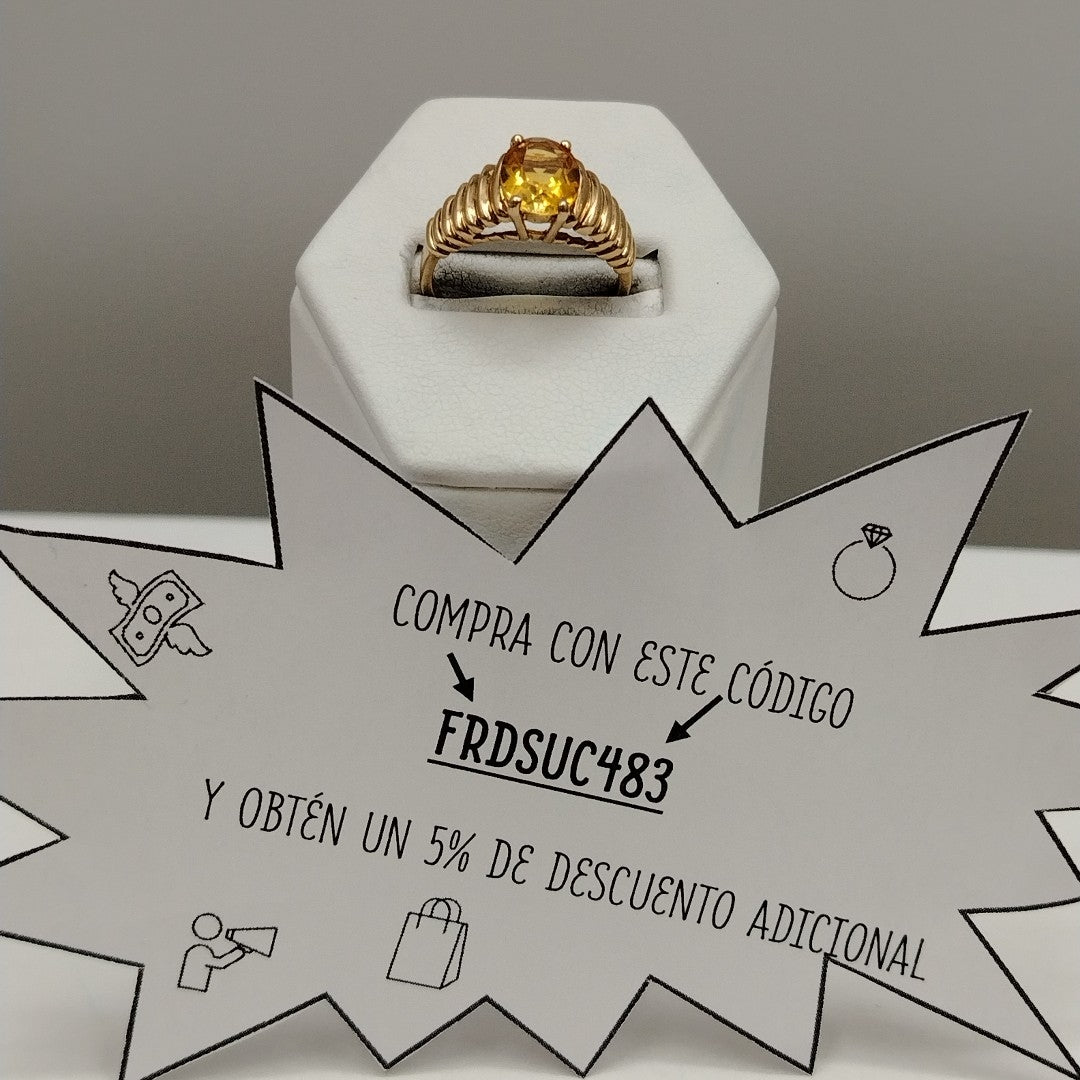 K1 3,20 GRMS 10 K ESPECIFICACIONES COMPLEMENTARIAS ANILLITO PIEDRA COLOR (SEMINUEVO)