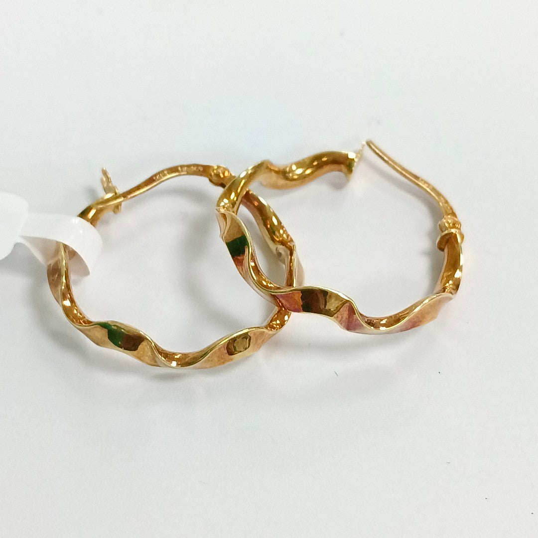 ARRACADAS PAR ORO 14 K 1.5 GRMS (SEMINUEVO)