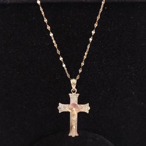 CADENA, CRUCIFIJO ORO 10 K 1.9 GRMS (SEMINUEVO)