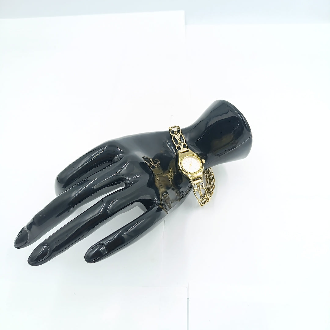 RELOJ CAJA ACERO PULSO ORO ORO 10 K 19.1 GRMS (SEMINUEVO)