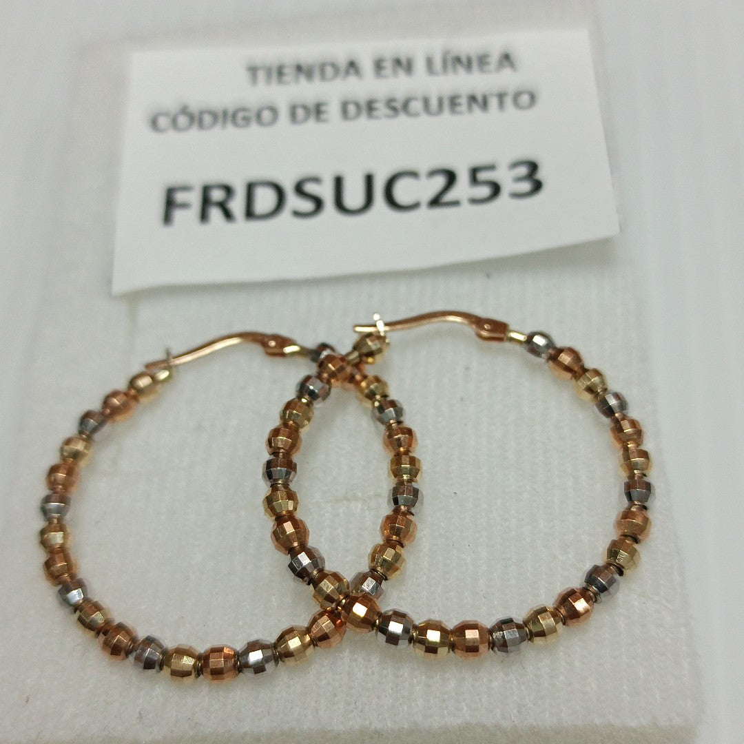 ARRACADAS PAR ORO 14 K 5,80 GRMS (SEMINUEVO)