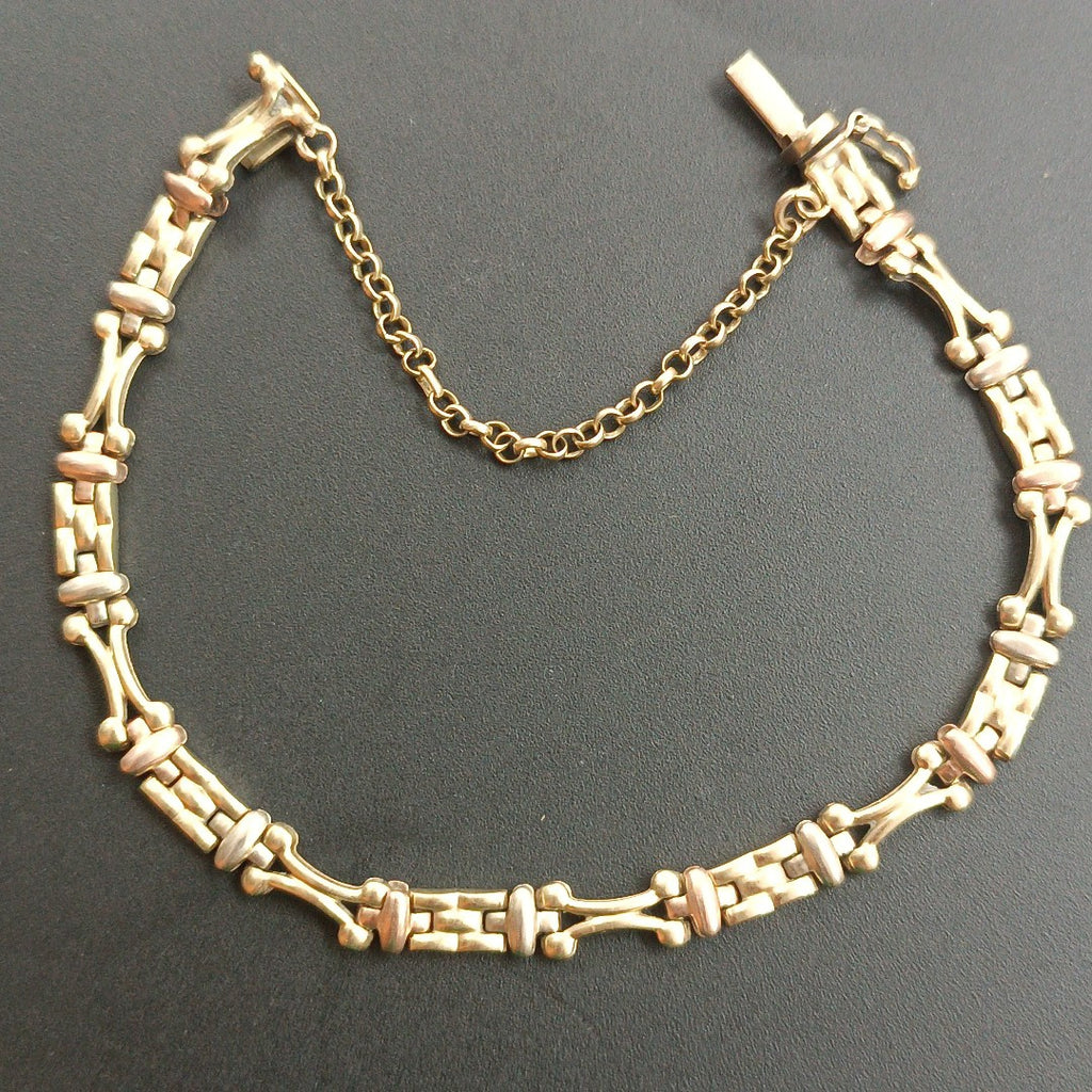 PULSERA ORO COMBINADO 14 K 9,50 GRMS (SEMINUEVO)