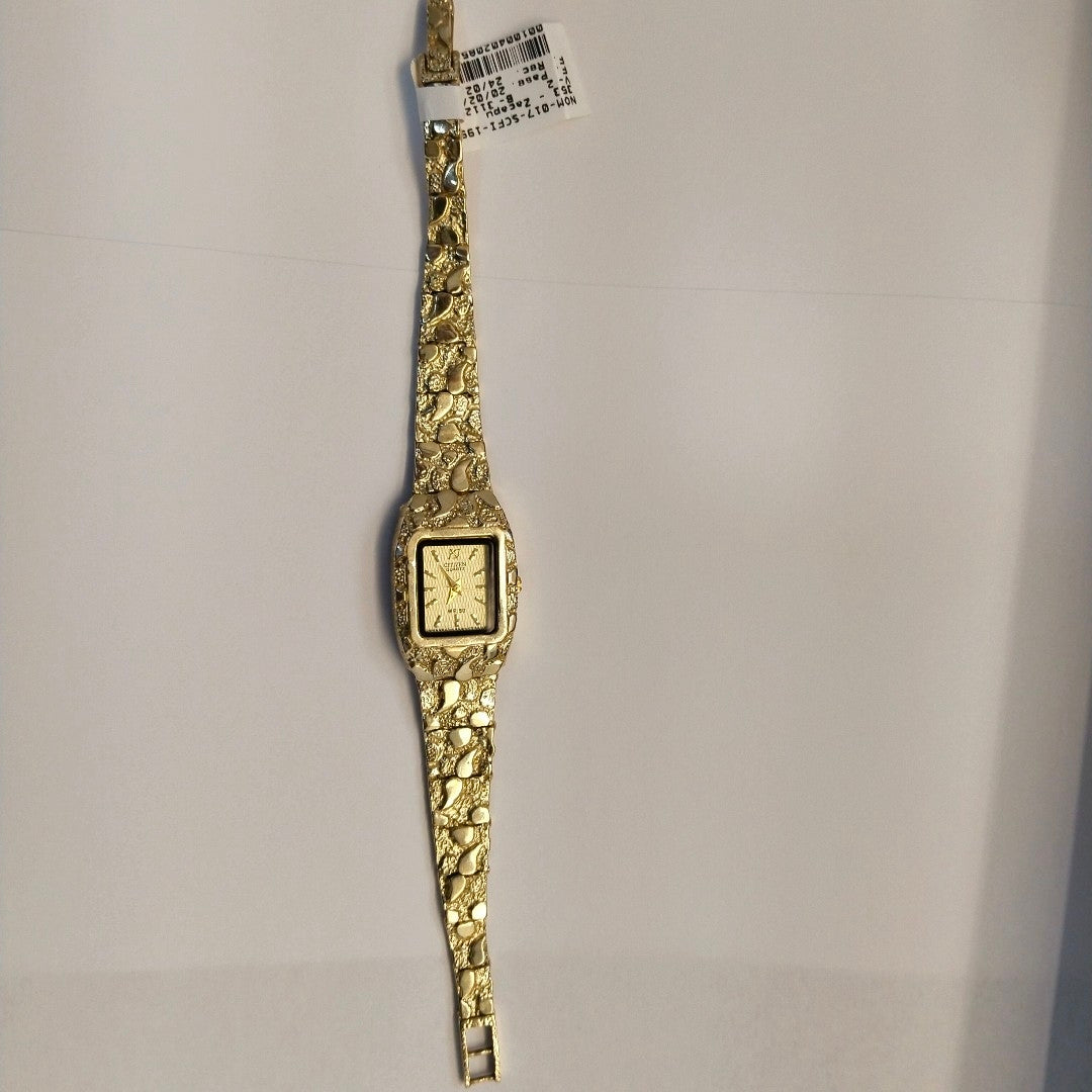 RELOJ CAJA ACERO PULSO ORO ORO 8 K 16.6 GRMS (SEMINUEVO)