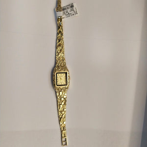 RELOJ CAJA ACERO PULSO ORO ORO 8 K 16.6 GRMS (SEMINUEVO)