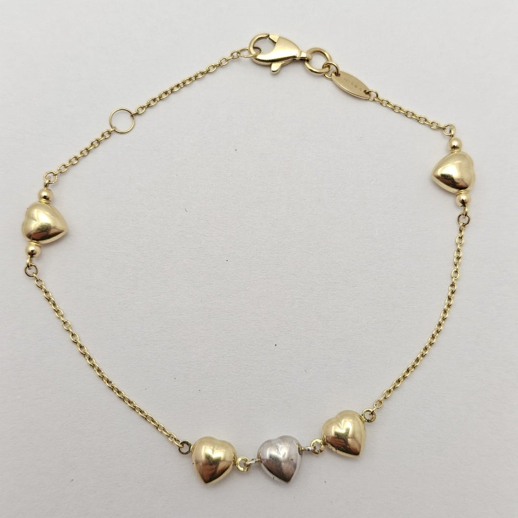 PULSERA ORO COMBINADO 14 K 2.3 GRMS (SEMINUEVO)