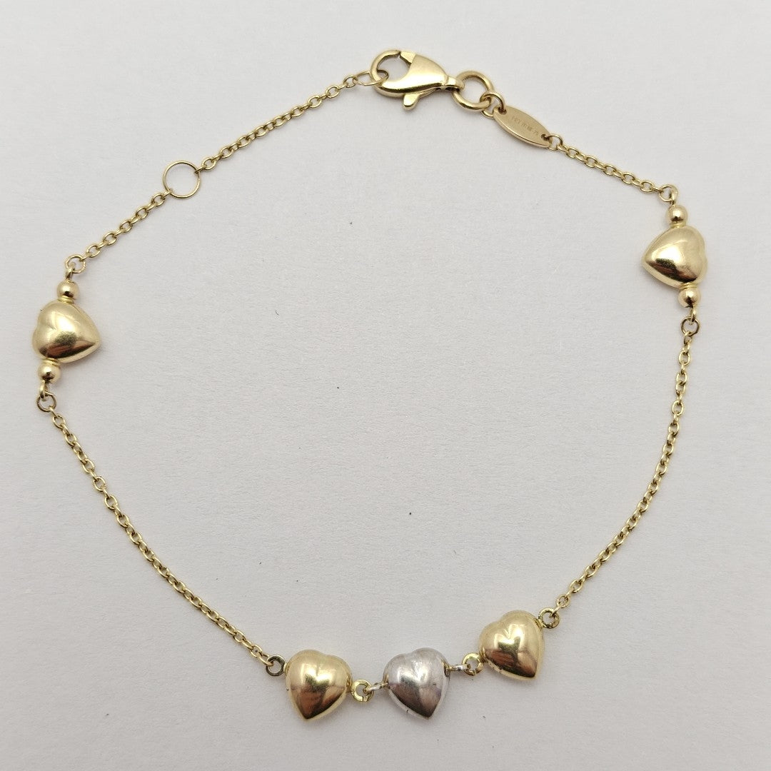 PULSERA ORO COMBINADO 14 K 2.3 GRMS (SEMINUEVO)